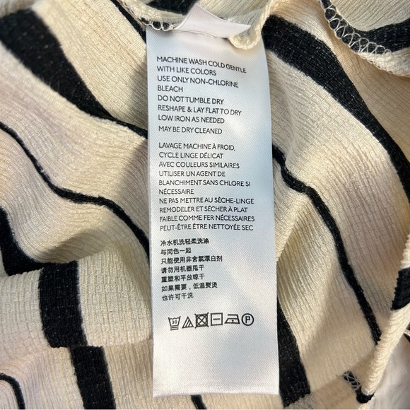 🎉HP🎉 Anthropologie Maeve Rita Striped Ruffled One Shoulder Top - Picture 7 of 8